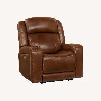 Haverty’s Light Aviator Light Brown Recliner