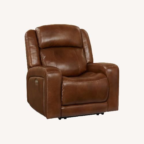 Used Haverty’s Light Aviator Light Brown Recliner for sale on AptDeco