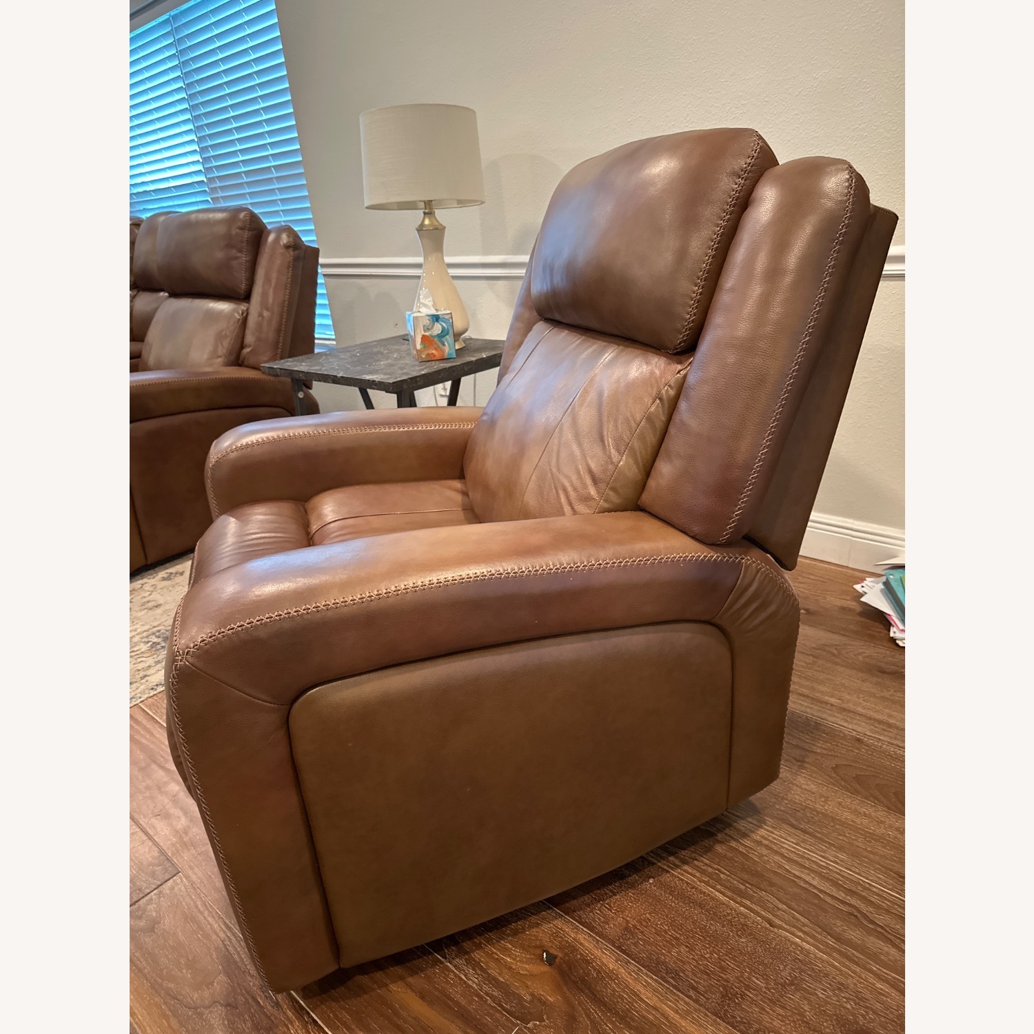 Haverty’s Light Aviator Light Brown Recliner - image-2