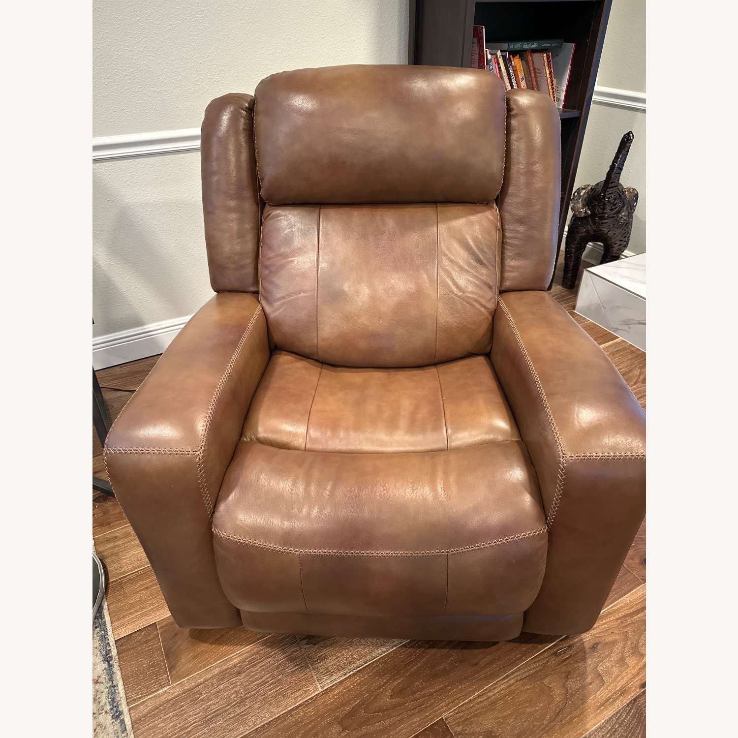Haverty’s Light Aviator Light Brown Recliner - image-5