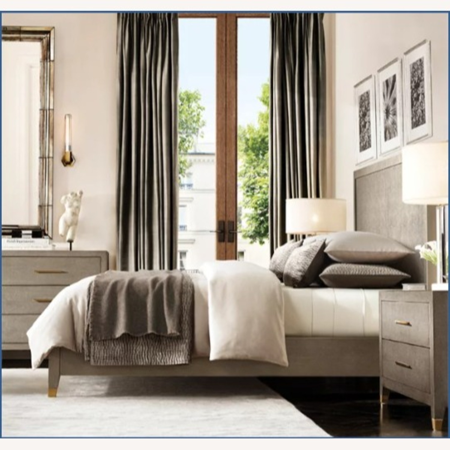 Restoration Hardware Graydon Panel King Bed - image-5