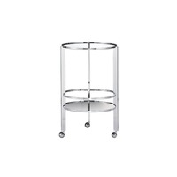 CB2 Silver Ernest Bar Cart