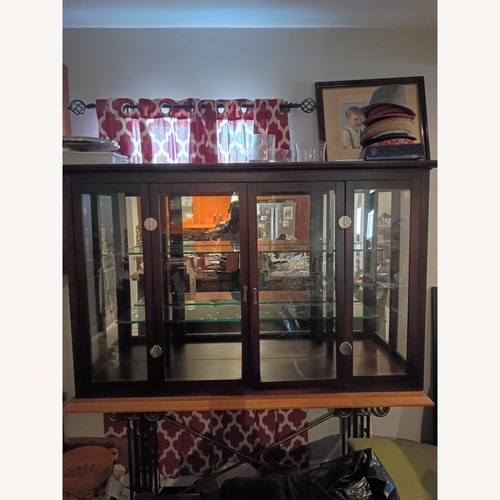 Used Dark Brown Wood Wall Shelf for sale on AptDeco