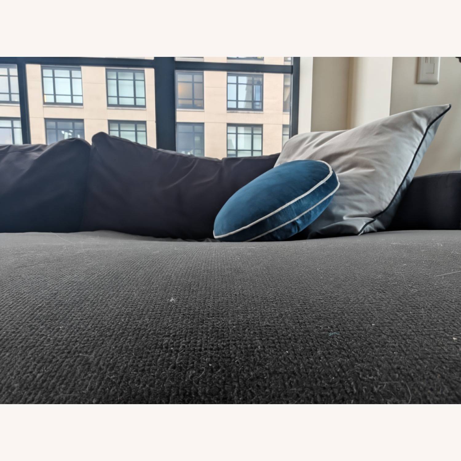 AllModern Jones Black Fabric 2 Piece Sectional - image-4