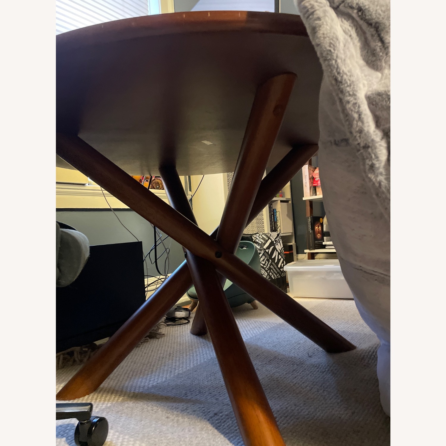 West Elm Dark Brown Jax Round Dining Table - image-4