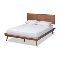 Karine MCM Walnut Queen Bed