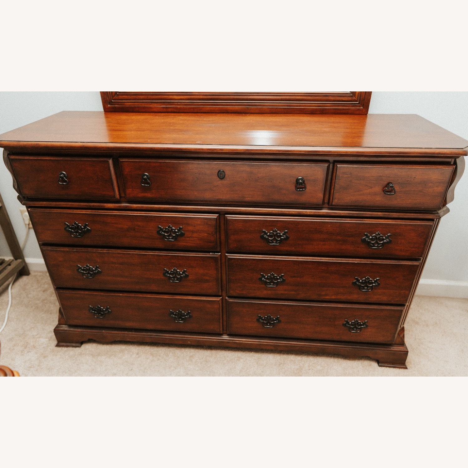 Vintage/Antique Finds Dark Brown Wood Dresser - image-3