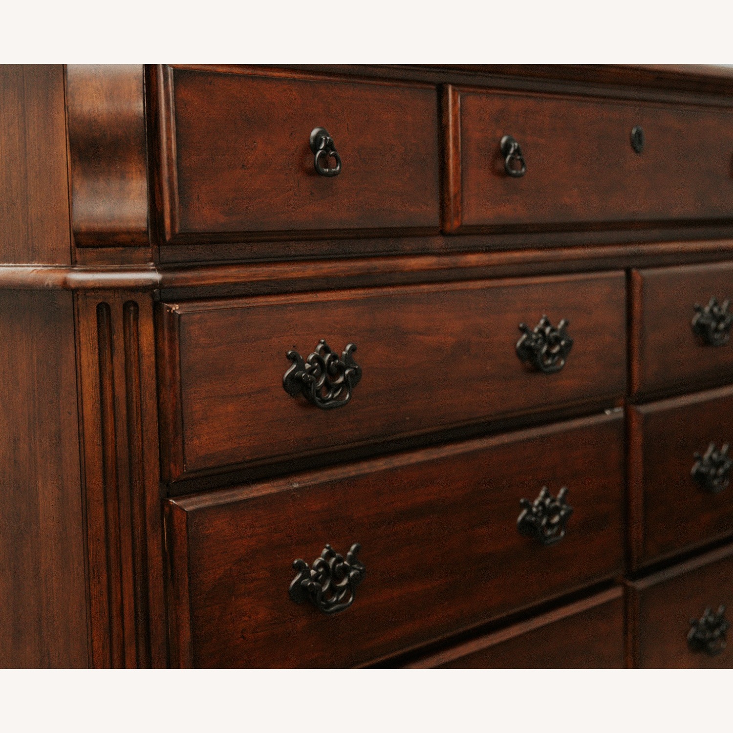 Vintage/Antique Finds Dark Brown Wood Dresser - image-4