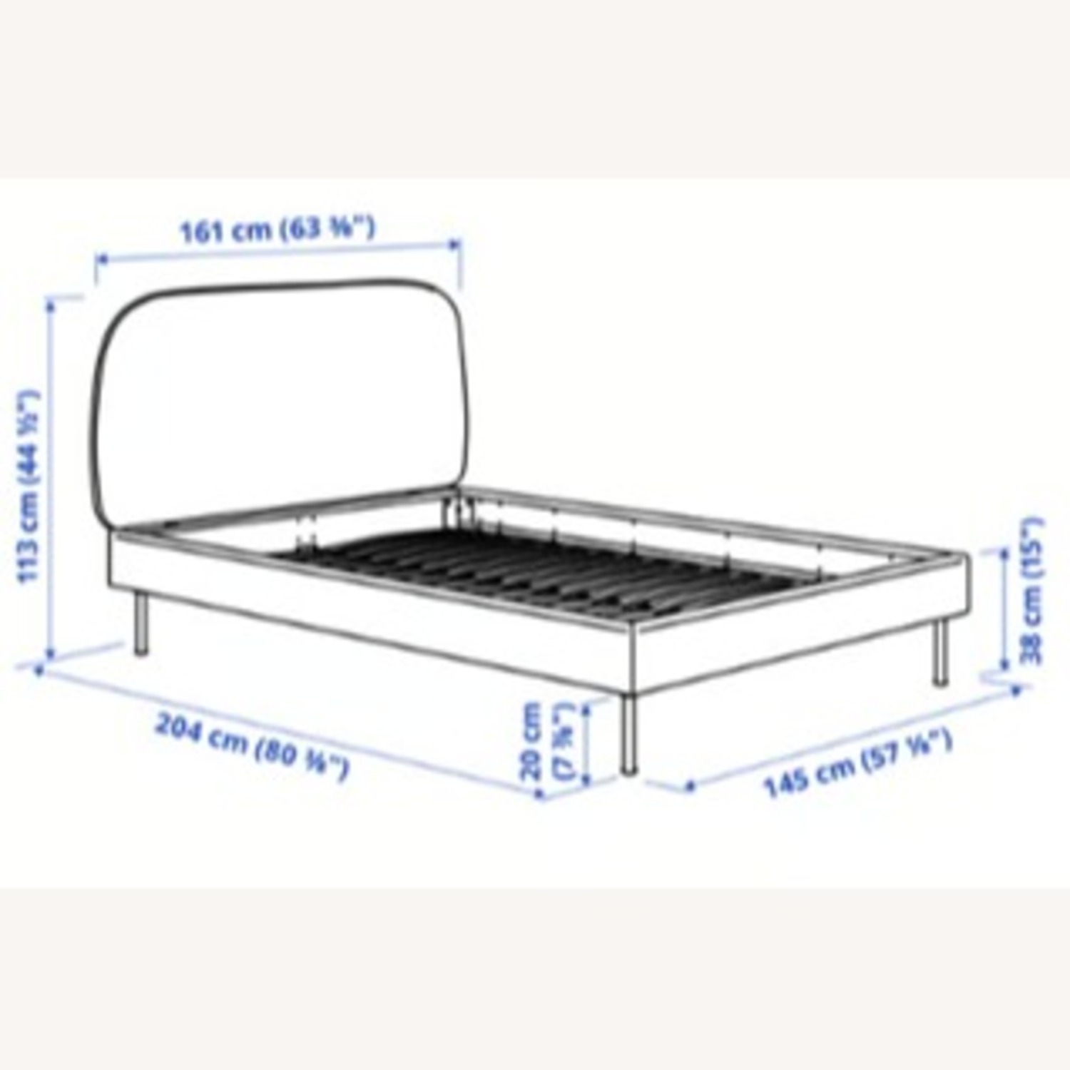 IKEA VADHEIM Queensize Bed - image-3