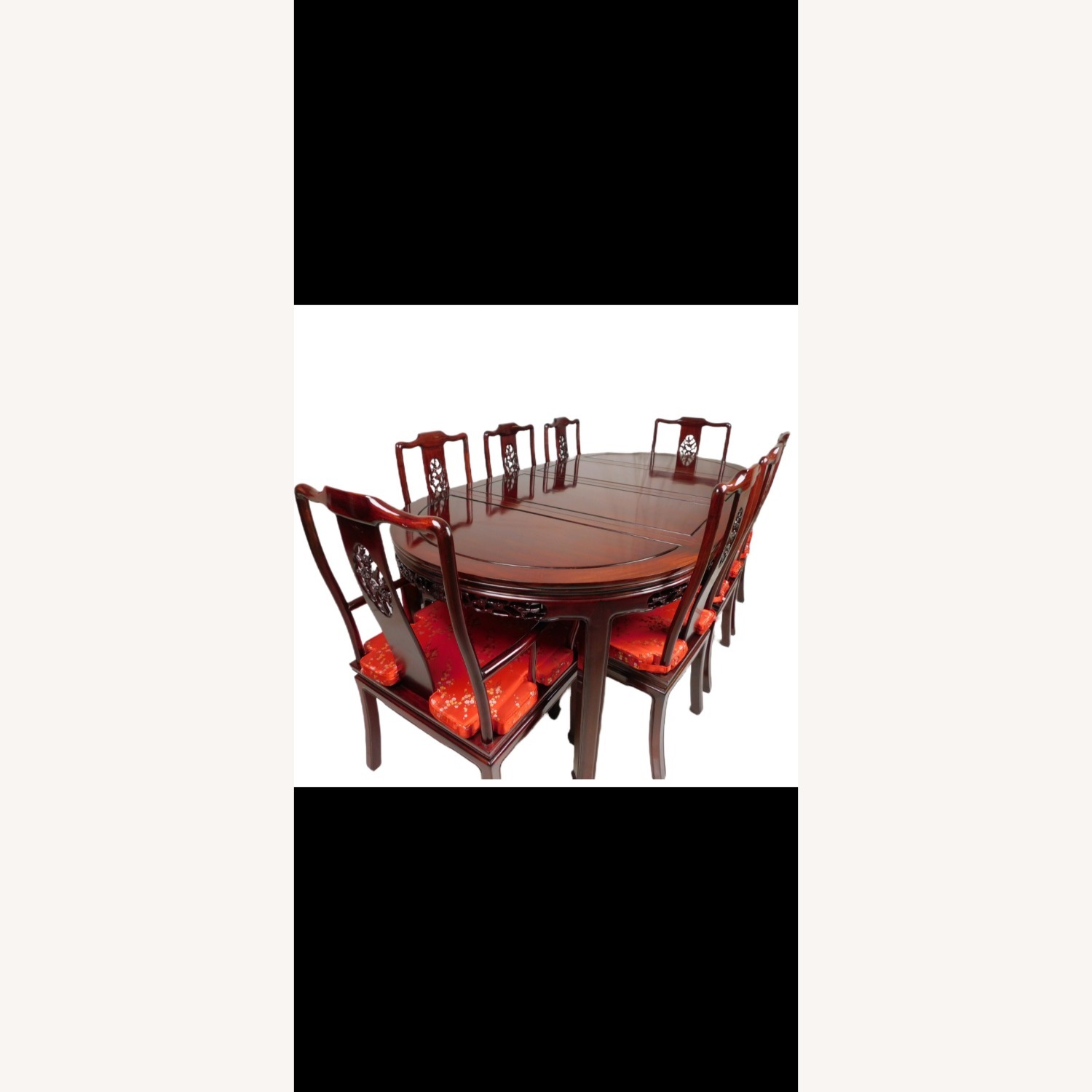 Rosewood Hand Carved Oriental Dinning Set - image-2