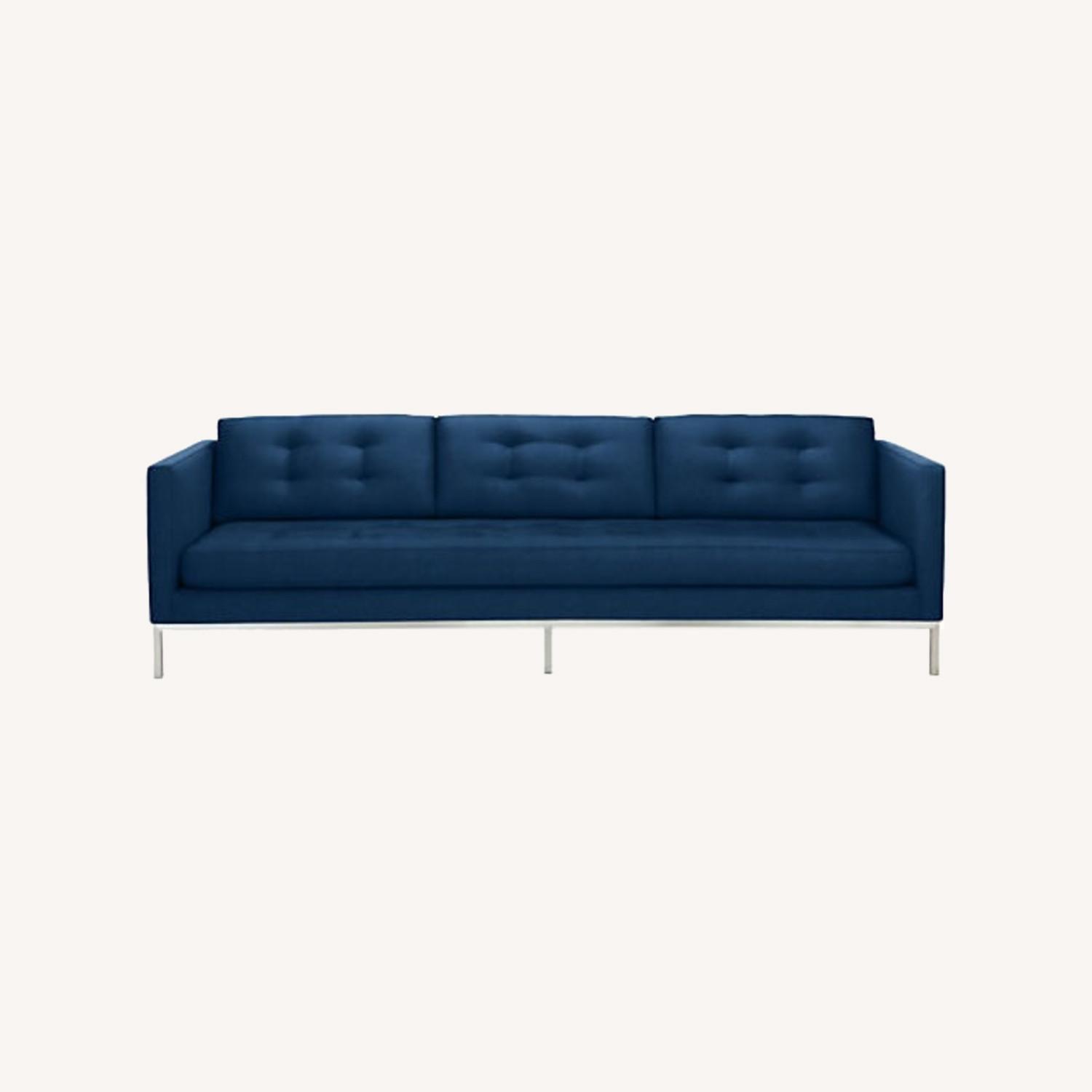 Room & Board Sabine Blue Velvet Sofa - image-0