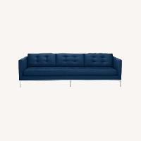 Room & Board Sabine Blue Velvet Sofa
