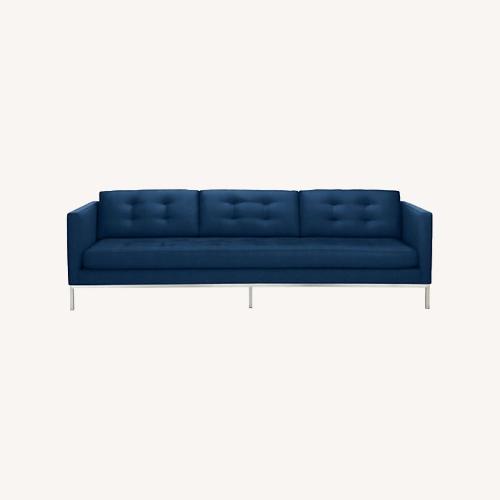 Used Room & Board Sabine Blue Velvet Sofa for sale on AptDeco