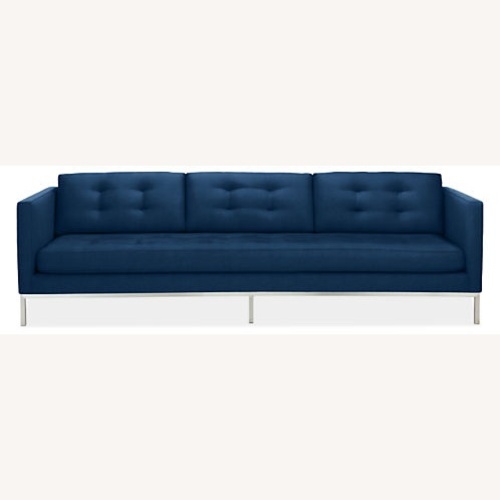Used Room & Board Sabine Blue Velvet Sofa for sale on AptDeco