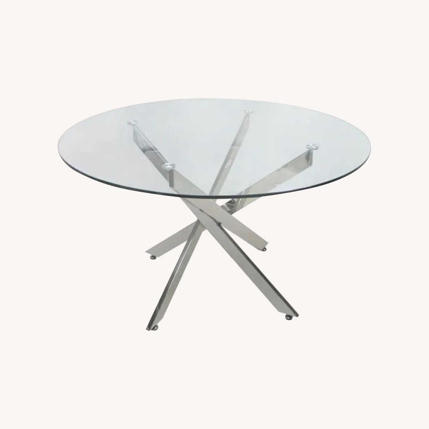 Chintaly Round Glass Dining Table - image-0