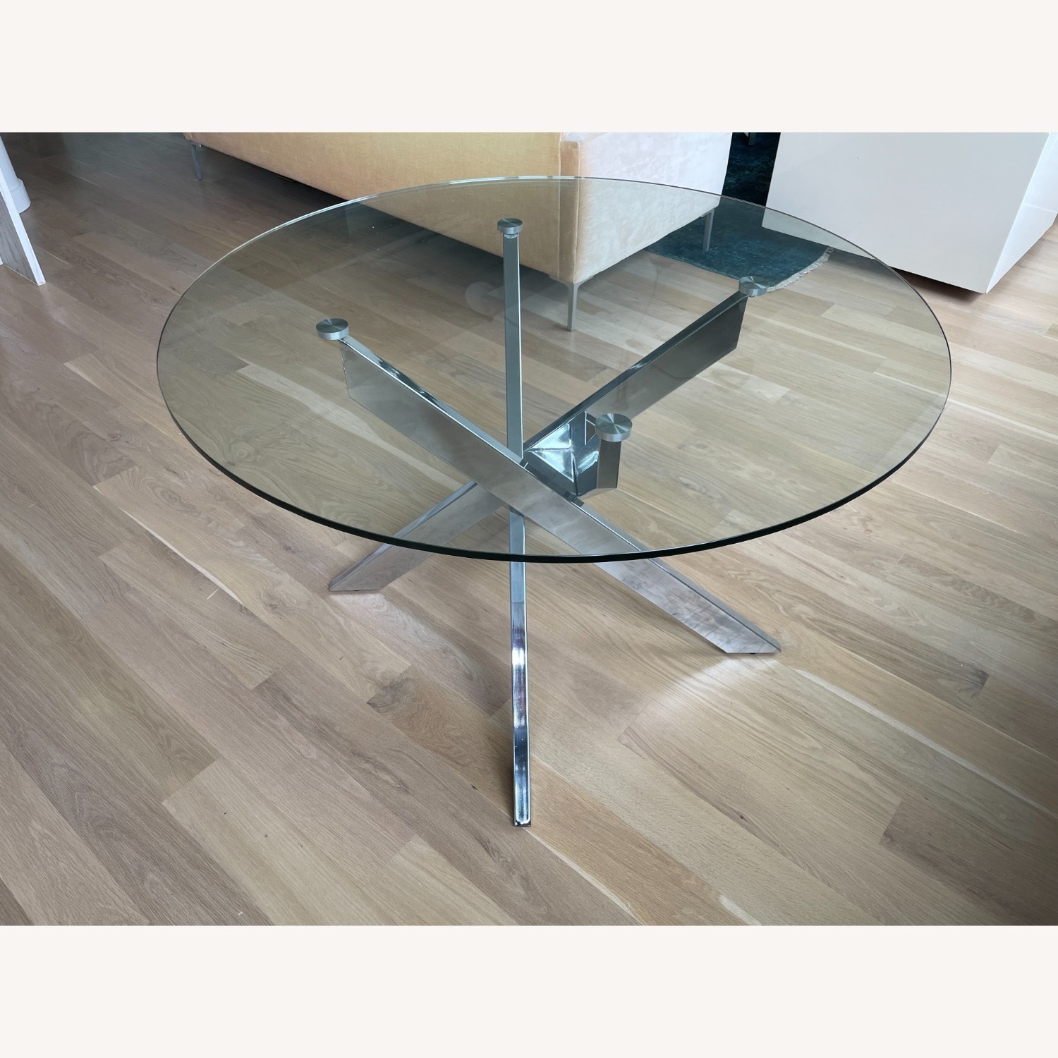 Chintaly Round Glass Dining Table - image-2