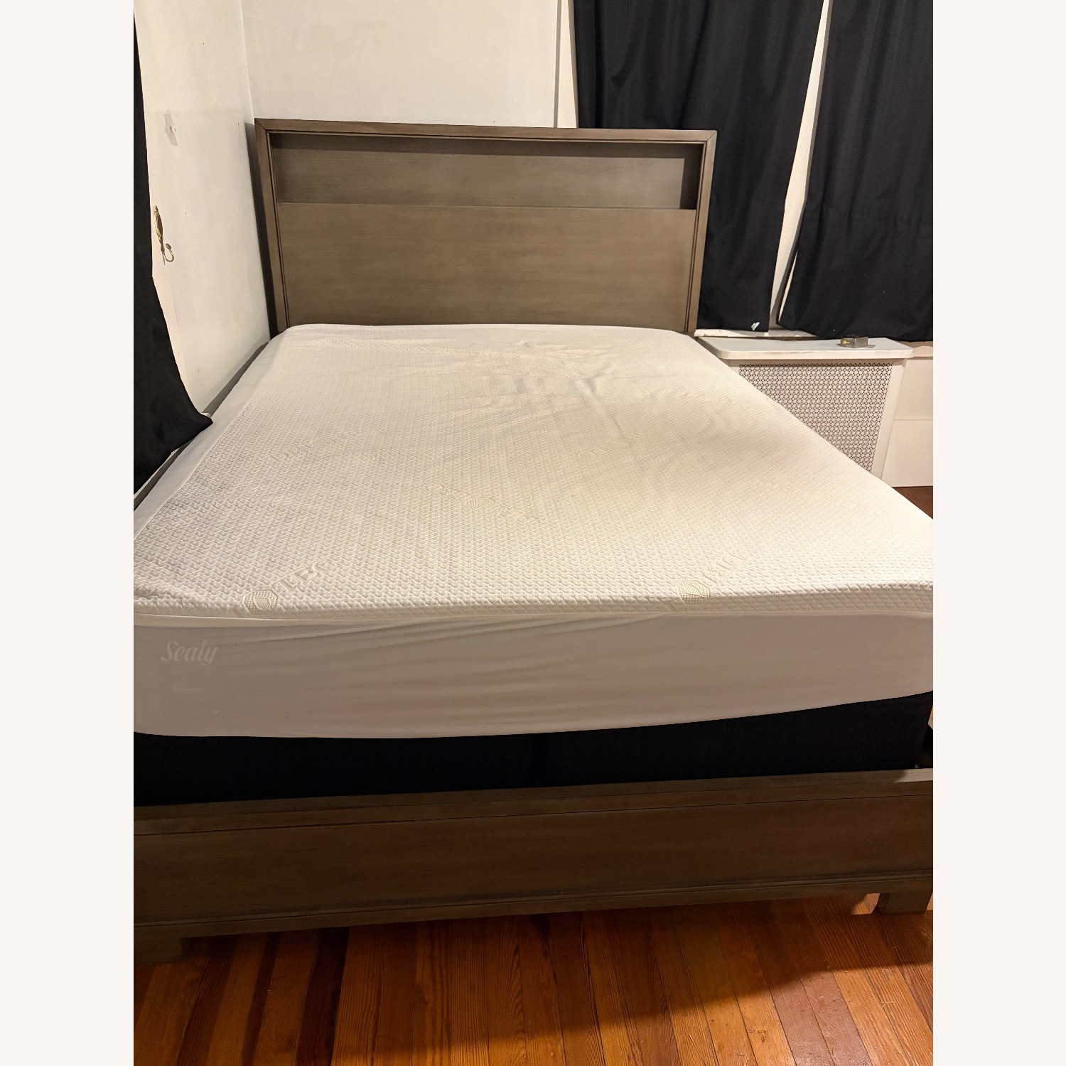 Ashley Furniture Dark Brown Wood Full Bed - image-1