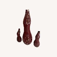 Mattia Bonetti Tall Red Art Vases