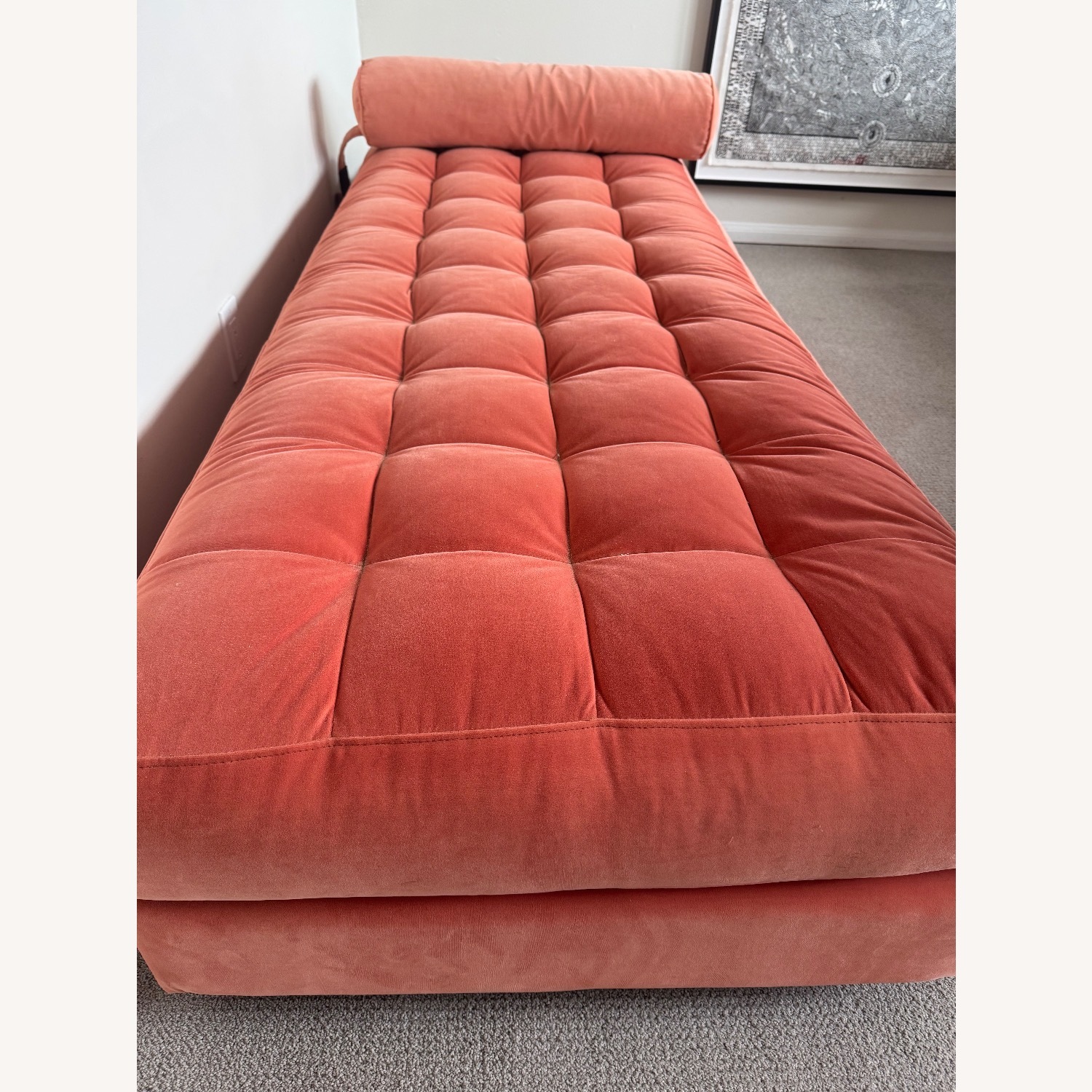 Joybird Briar Daybed Pink Velvet Chaise Lounge - image-2