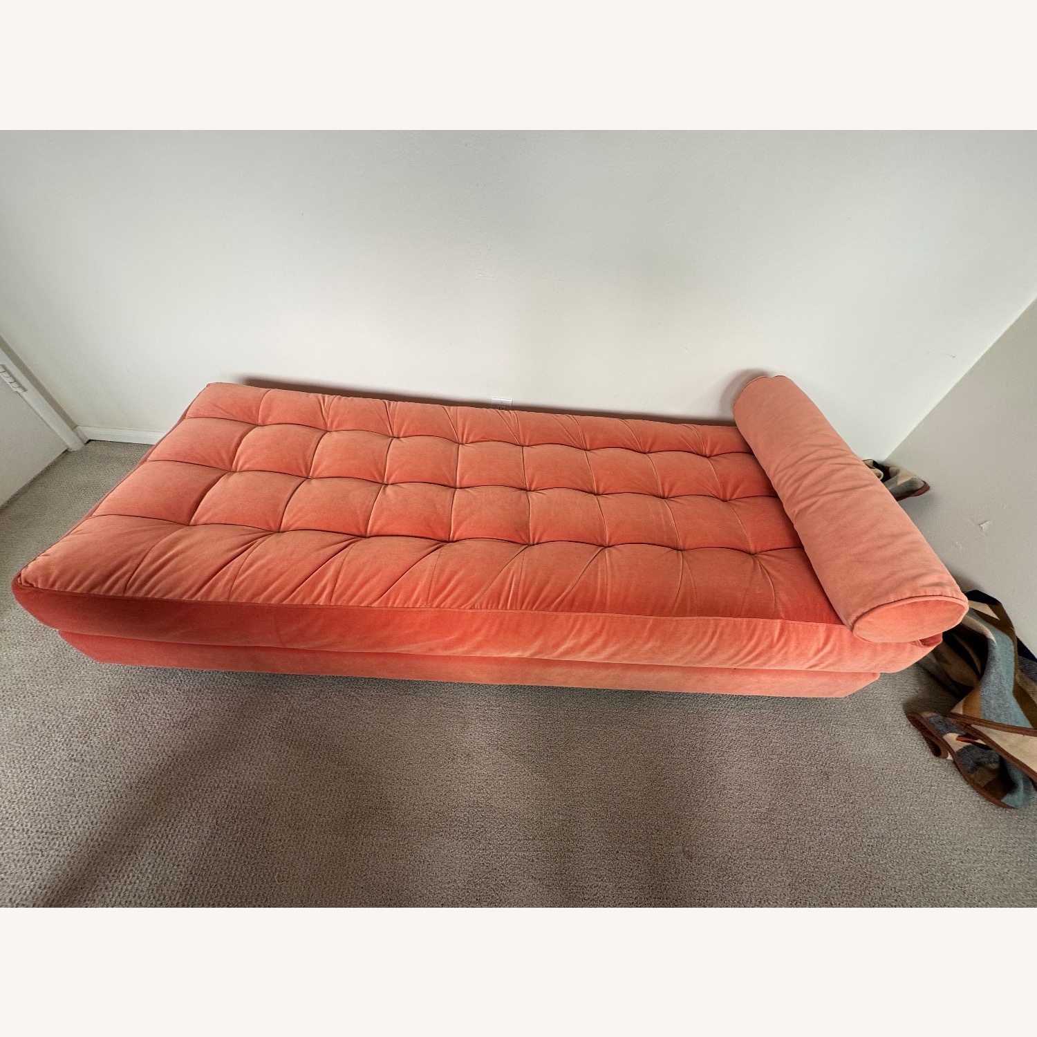 Joybird Briar Daybed Pink Velvet Chaise Lounge - image-3