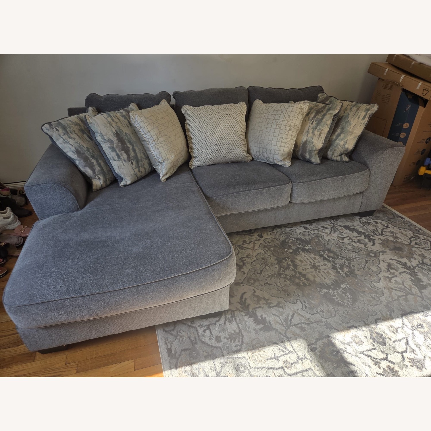 Ashley Furniture Castano Dark Gray 2 Piece Sectional - image-10