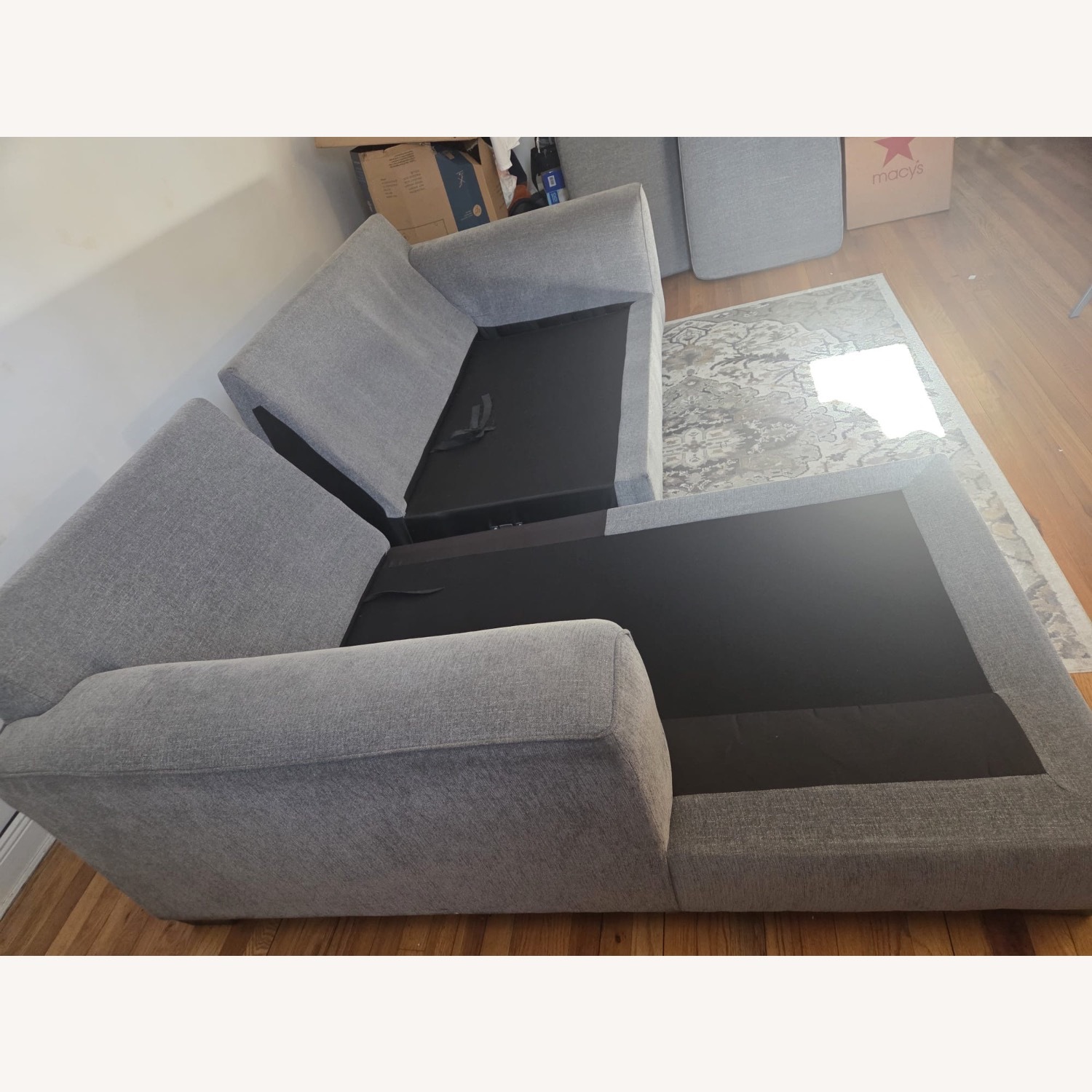 Ashley Furniture Castano Dark Gray 2 Piece Sectional - image-7