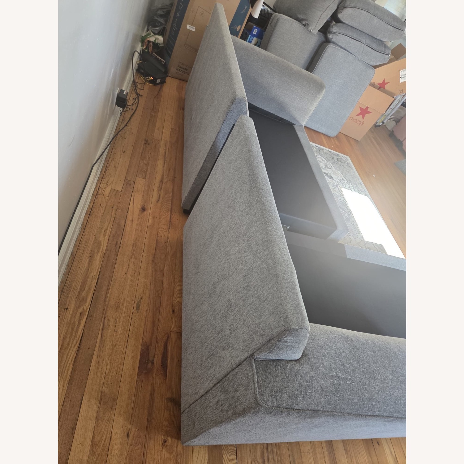 Ashley Furniture Castano Dark Gray 2 Piece Sectional - image-2