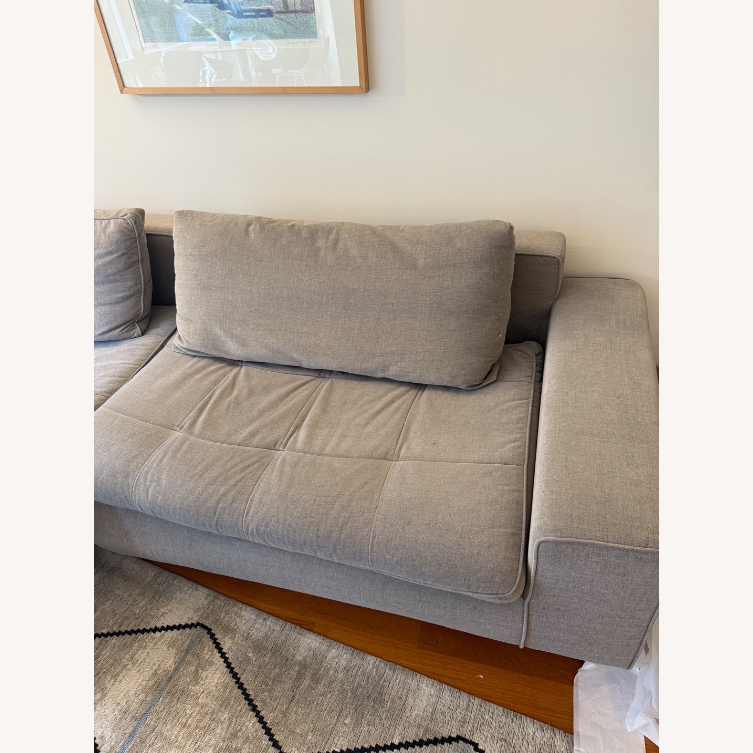 Calligaris Urban Gray Sectional Sofa with Chaise - image-6