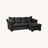 Ashley Furniture Darcy Black 3+ Seater Chaise Sofa