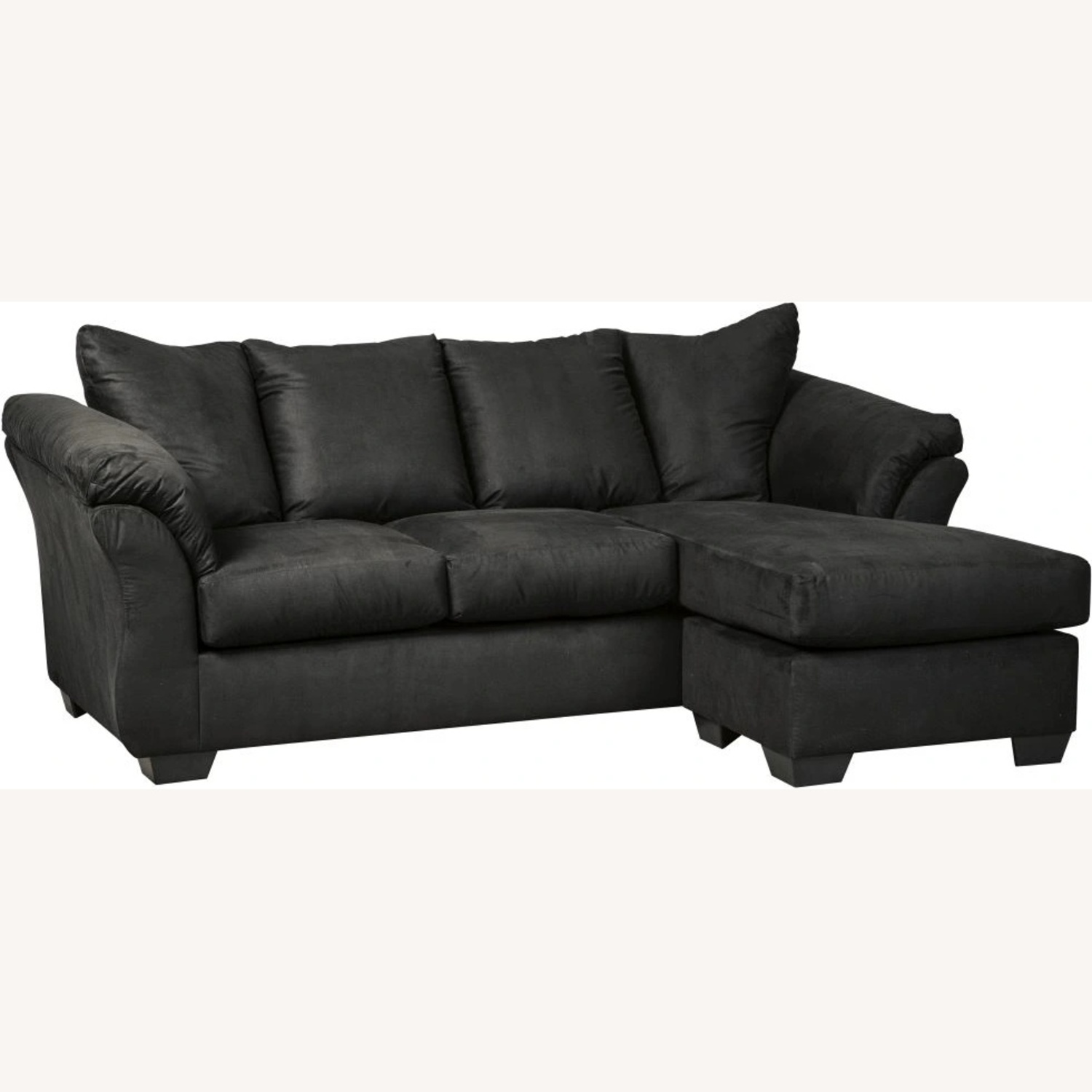 Ashley Furniture Darcy Black 3+ Seater Chaise Sofa - image-5