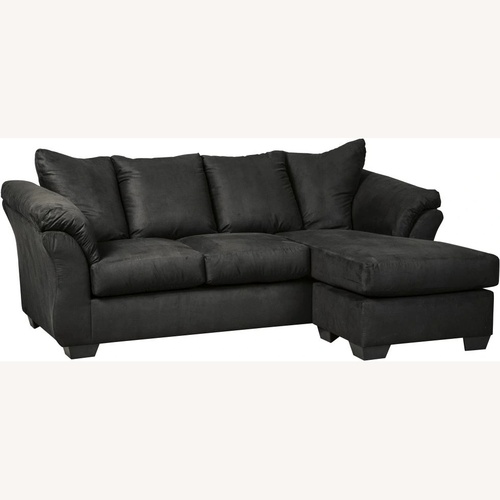 Used Ashley Furniture Darcy Black 3+ Seater Chaise Sofa for sale on AptDeco
