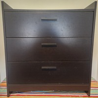 Wayfair Dark Brown Wood Veneer Dresser