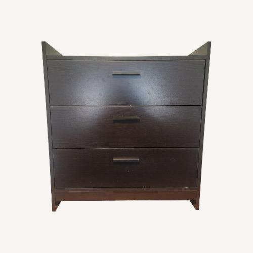 Used Wayfair Dark Brown Wood Veneer Dresser for sale on AptDeco