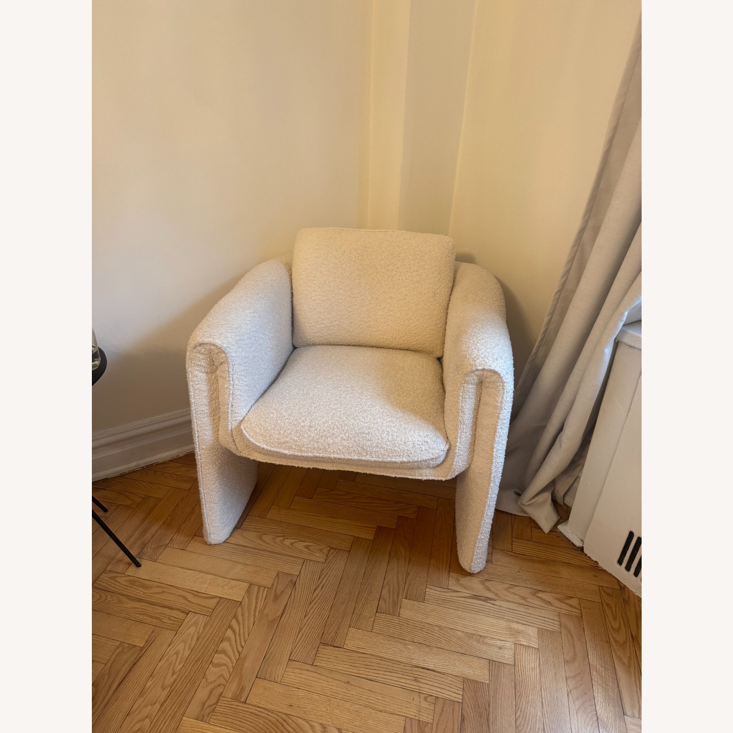 Urban Outfitters Floria White Boucle Accent Chair - image-3