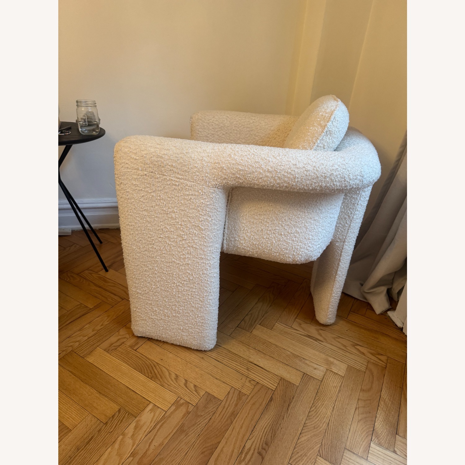 Urban Outfitters Floria White Boucle Accent Chair - image-4