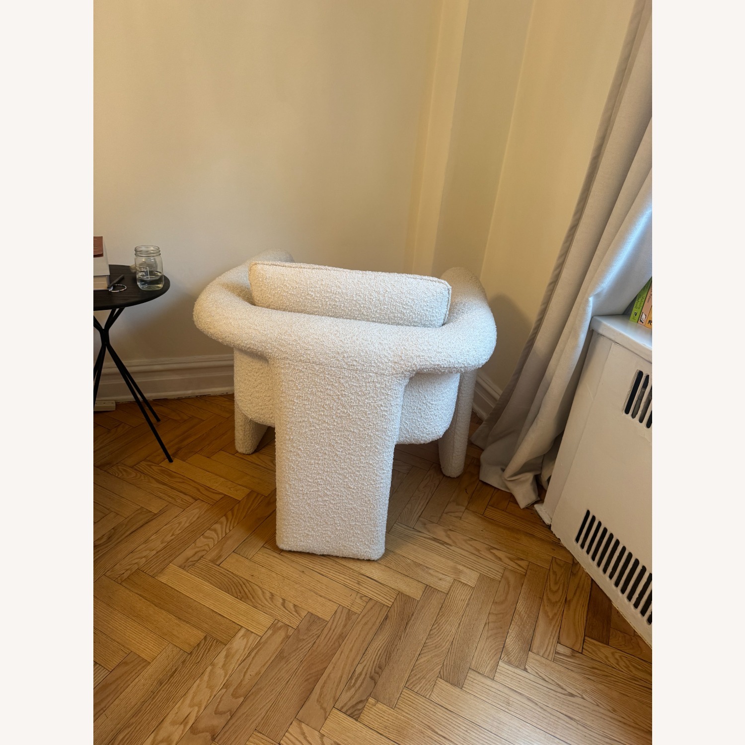 Urban Outfitters Floria White Boucle Accent Chair - image-2