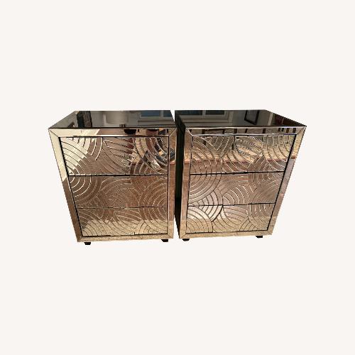 Used Mirrored Nightstands With 3 Drawers for sale on AptDeco