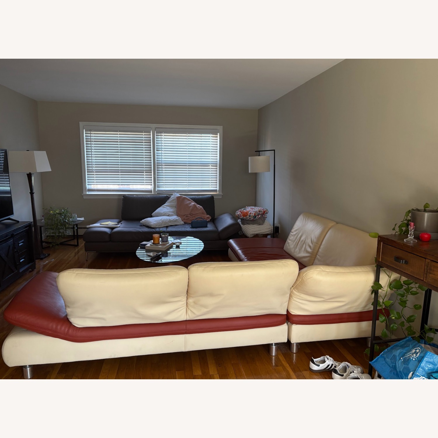 Koinor Leather 2 Piece Sectional - image-1