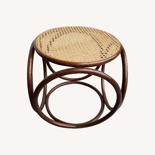 Used Vintage Bentwood Stool Side Table MCM Thonet Style for sale on AptDeco