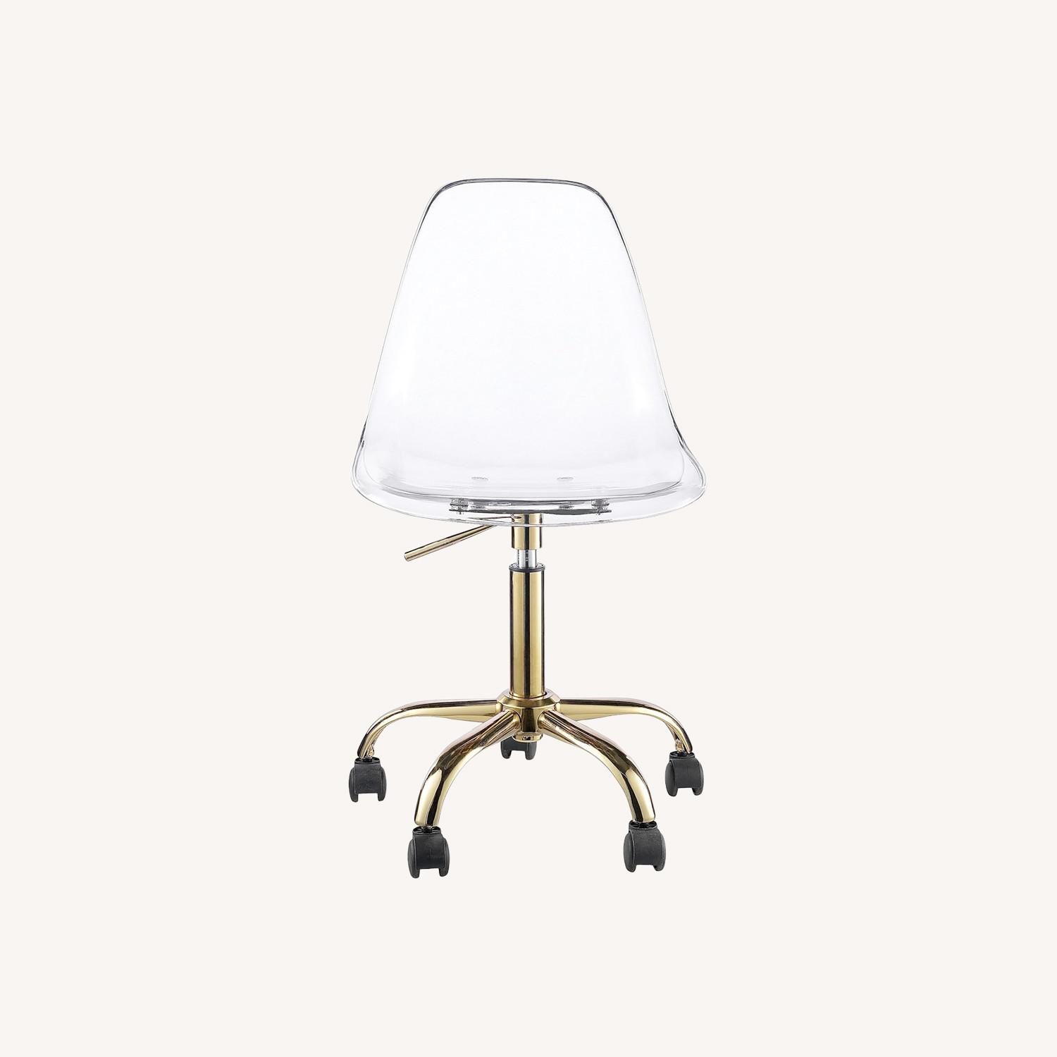 Amazon Transparent Plastic Office Chair - image-0