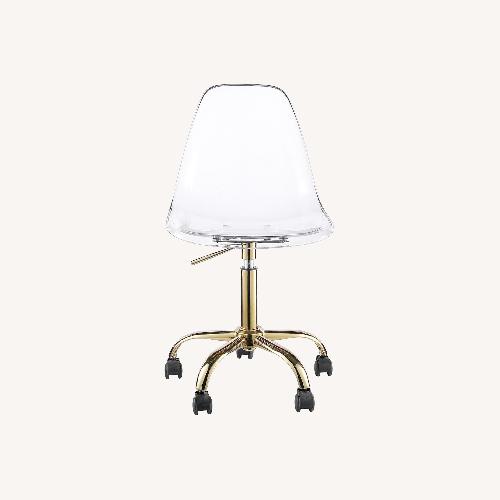 Used Amazon Transparent Plastic Office Chair for sale on AptDeco