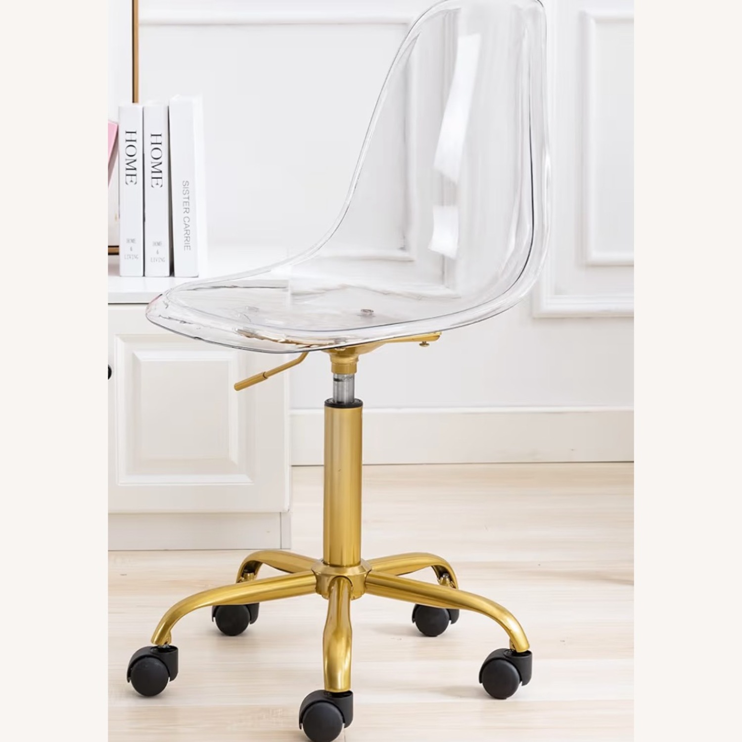 Amazon Transparent Plastic Office Chair - image-3