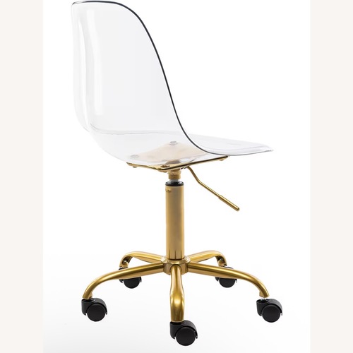 Used Amazon Transparent Plastic Office Chair for sale on AptDeco