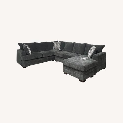 Used Levin Furniture Light Gray 3+ Piece Sectional for sale on AptDeco