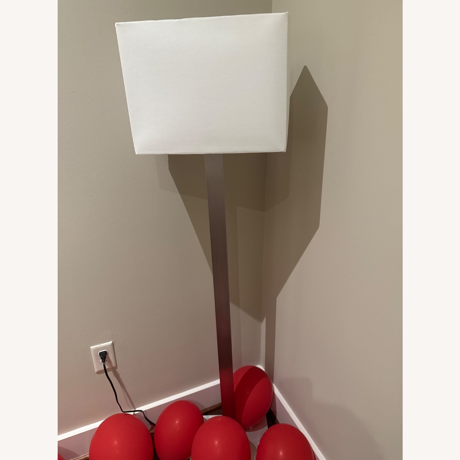 IKEA Silver Metal Floor Lamp - image-2