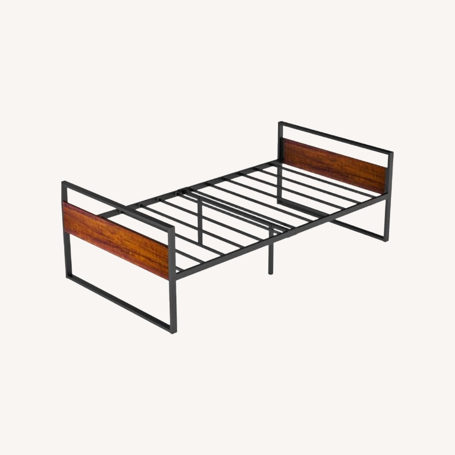 Modern Wood + Metal Twin Daybed / Sofa Bed - image-0