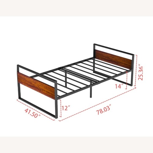 Used Modern Wood + Metal Twin Daybed / Sofa Bed for sale on AptDeco