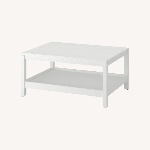 Used IKEA White Wood Coffee Table for sale on AptDeco