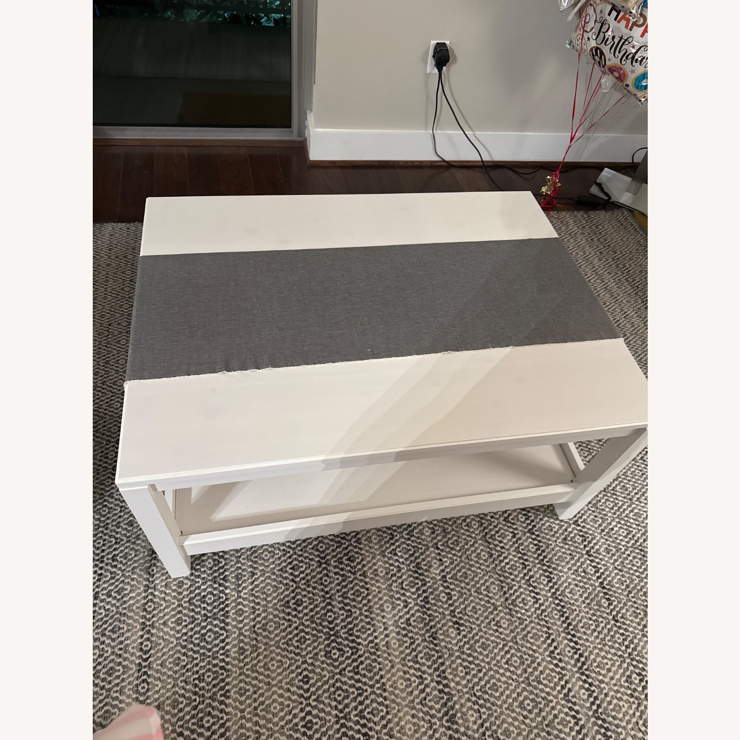 IKEA White Wood Coffee Table - image-2