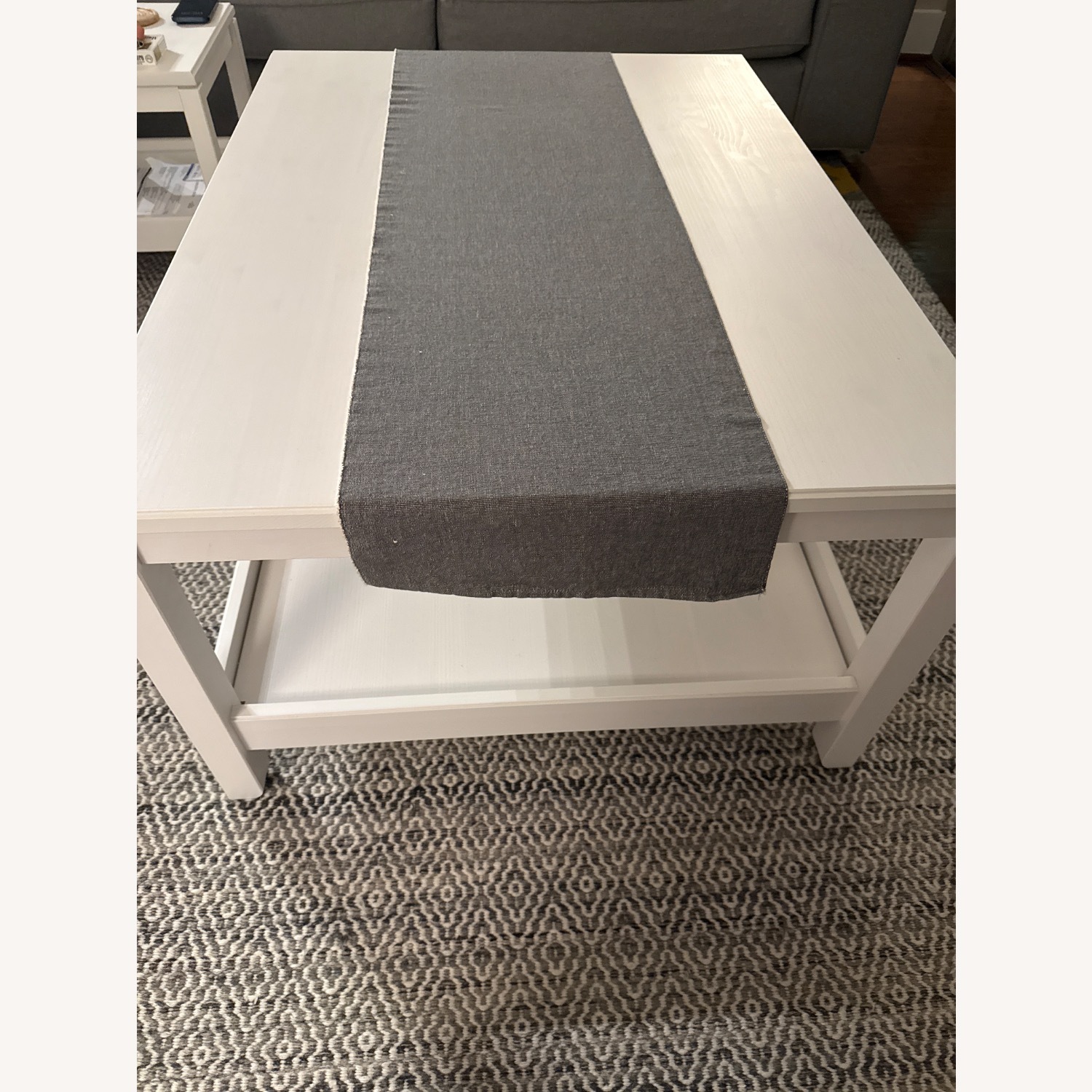 IKEA White Wood Coffee Table - image-3